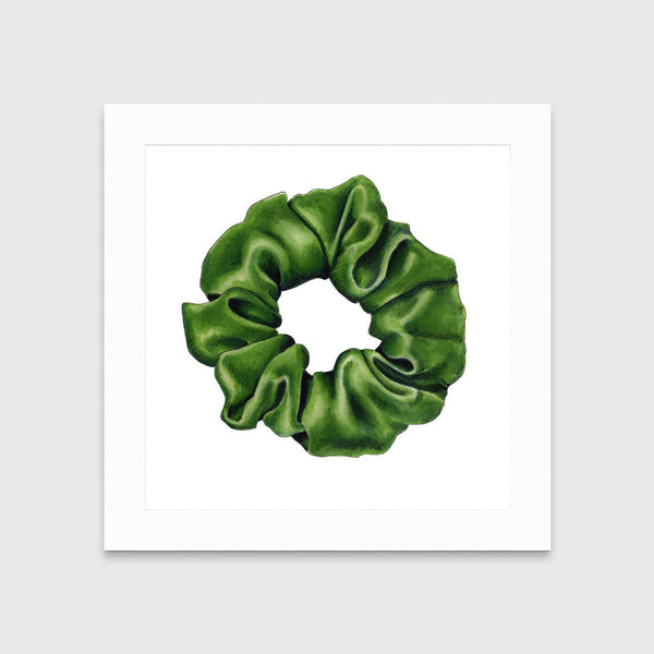 Scrunchie IV (Green) - Open Edition Paper Print - Liza Pruitt
