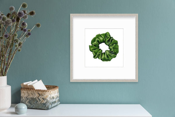Scrunchie IV (Green) - Open Edition Paper Print - Liza Pruitt