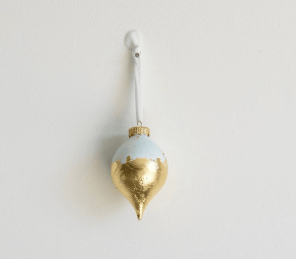 Sea Glass Drop Ornament | 4" h x 3" w - Liza Pruitt