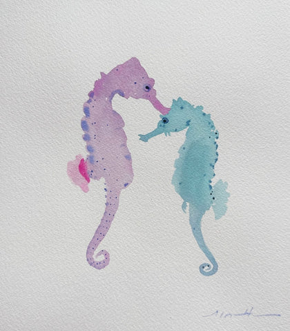 Seahorse Duo | 9" h x 8" w - Liza Pruitt