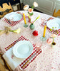 Set of 4 Giardino Reversible Placemats (Rosso/Rosa) - Liza Pruitt