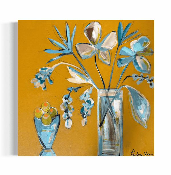 Set the Table Mustard Gold | 24" h x 24" w - Liza Pruitt