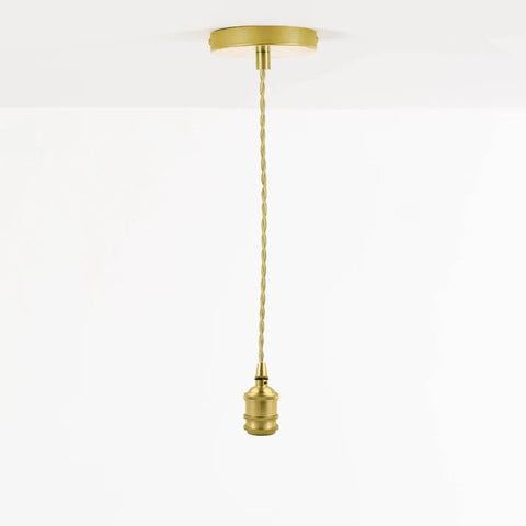 SHADE READY CEILING PENDANT LIGHT KIT | GOLD - Liza Pruitt