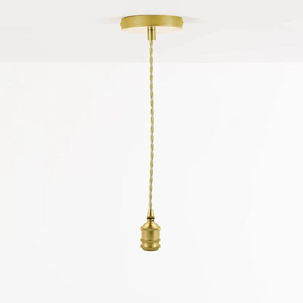 SHADE READY CEILING PENDANT LIGHT KIT | GOLD - Liza Pruitt
