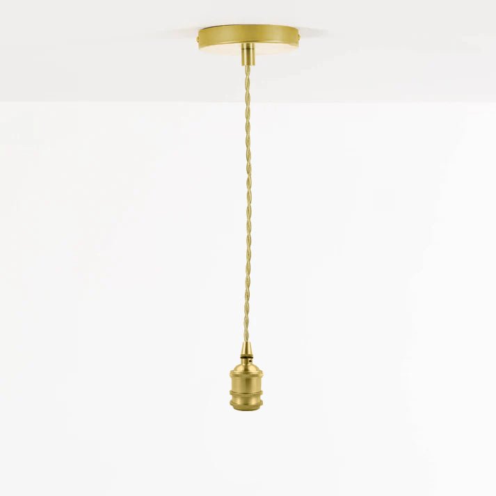 SHADE READY CEILING PENDANT LIGHT KIT | GOLD - Liza Pruitt