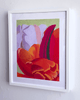 Shades of Red, with Purple and Green | 24" h x 16" w - Liza Pruitt
