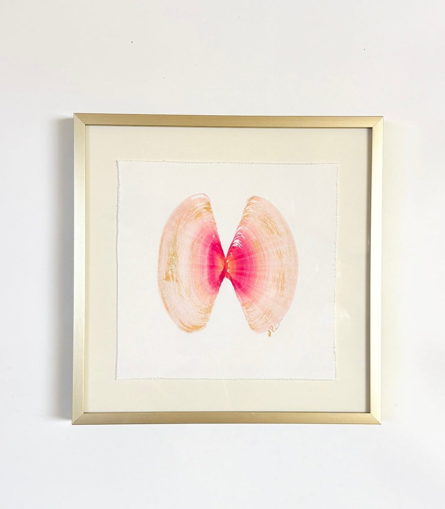 Shell Pair 1 | 8" h x 8" w | Framed - Liza Pruitt
