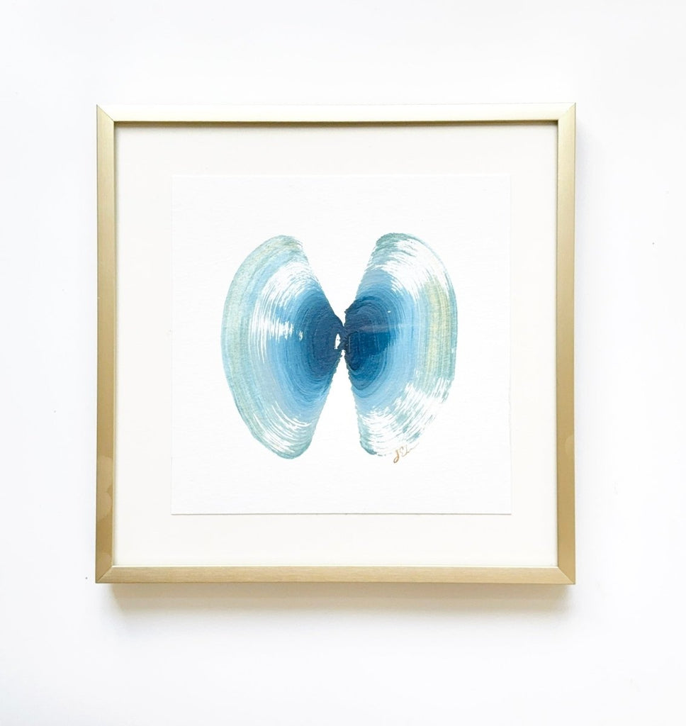 Shell Pair 6 | 8" h x 8" w | Framed - Liza Pruitt