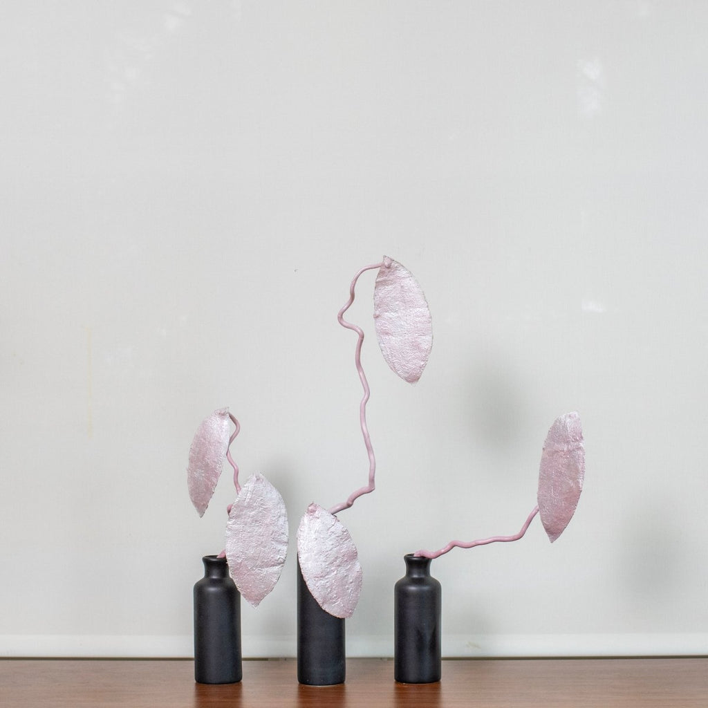 Shine On Pink Leaf Triptych | 14 - 20" h - Liza Pruitt