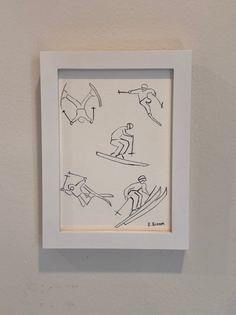 Ski Season | 6" h x 8" w | Framed - Liza Pruitt