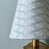 Sky Blue Sconce Shade in Sabal Stripe - Liza Pruitt