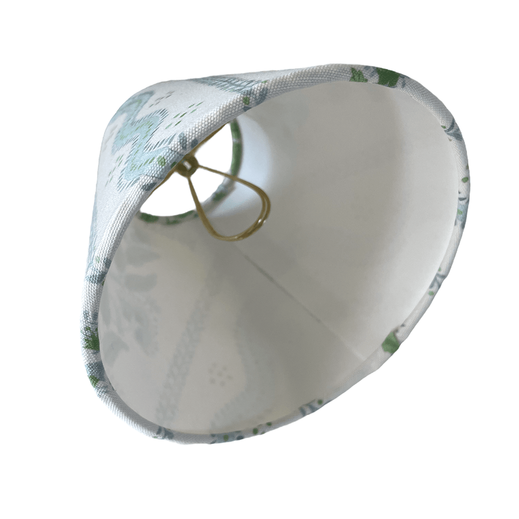 Sky Blue Sconce Shade in Sabal Stripe - Liza Pruitt
