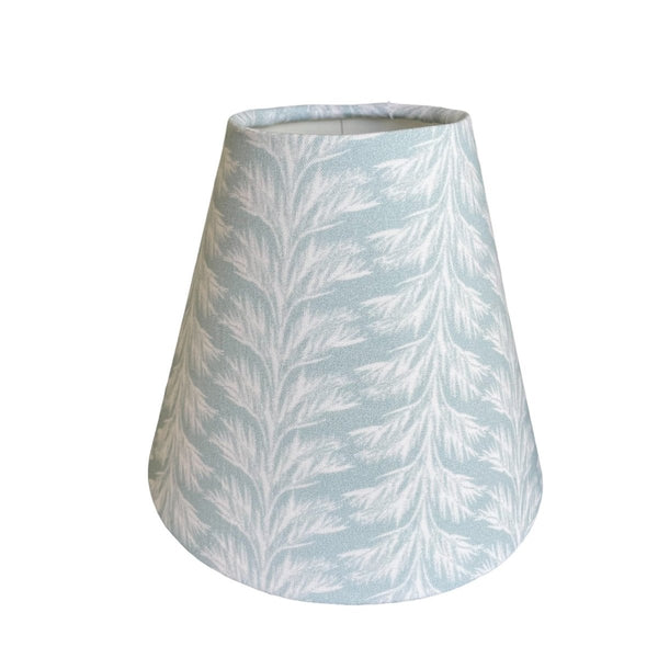Sky Blue Sconce Shade in Sabal Stripe - Liza Pruitt