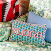 Sleigh Needlepoint Pillow - Liza Pruitt
