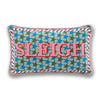 Sleigh Needlepoint Pillow - Liza Pruitt