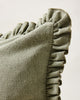 Slubby Cotton Ruffle Pillow - Liza Pruitt