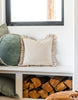 Slubby Cotton Ruffle Pillow - Liza Pruitt