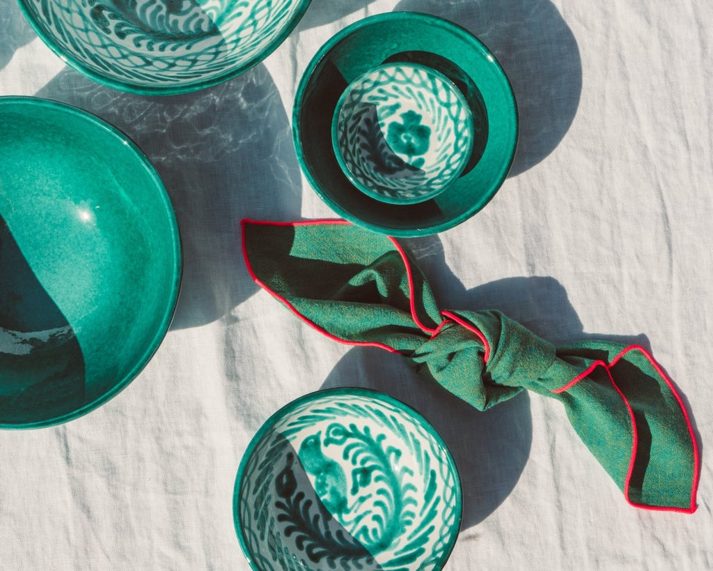 Small bowl with green glaze - Liza Pruitt