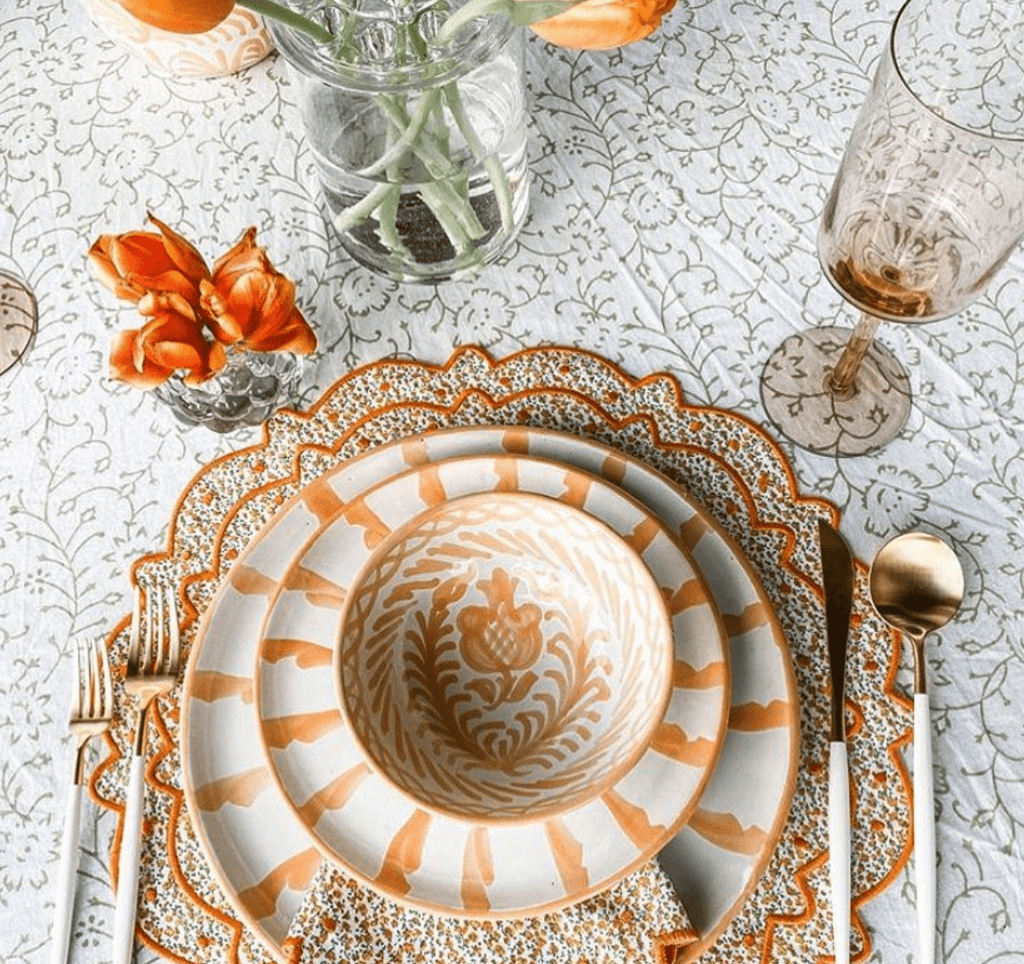 Small bowl with hand painted designs - Liza Pruitt