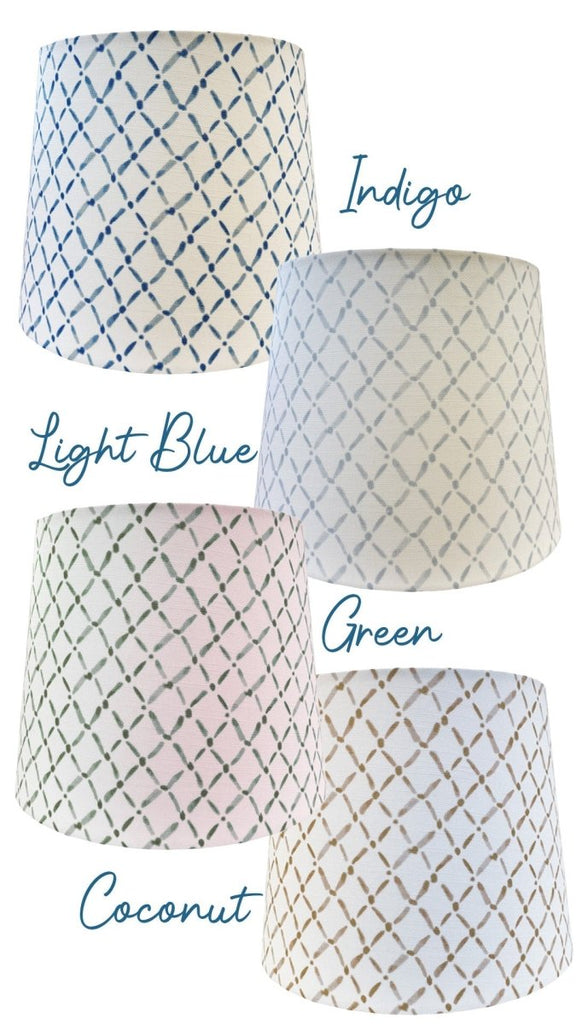 Small Empire Lampshade in Croix - 10 inch - Liza Pruitt