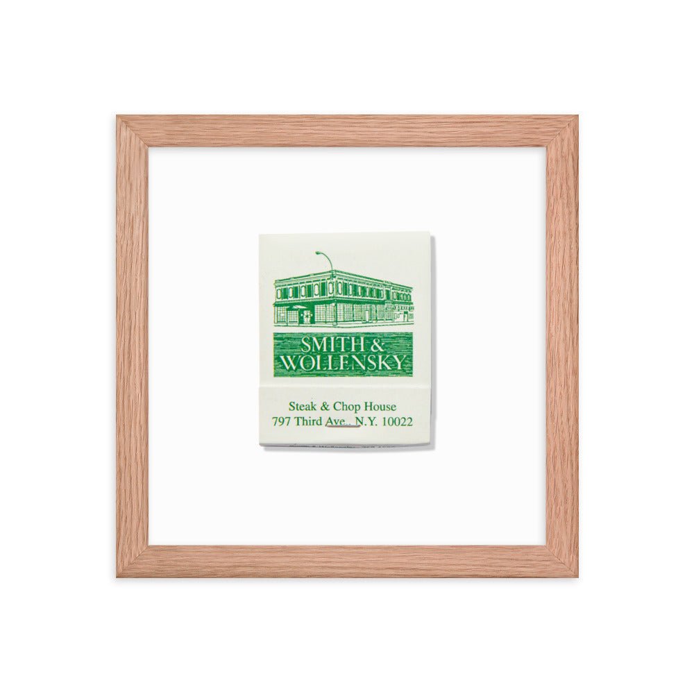 Smith & Wollensky Framed Print - Liza Pruitt