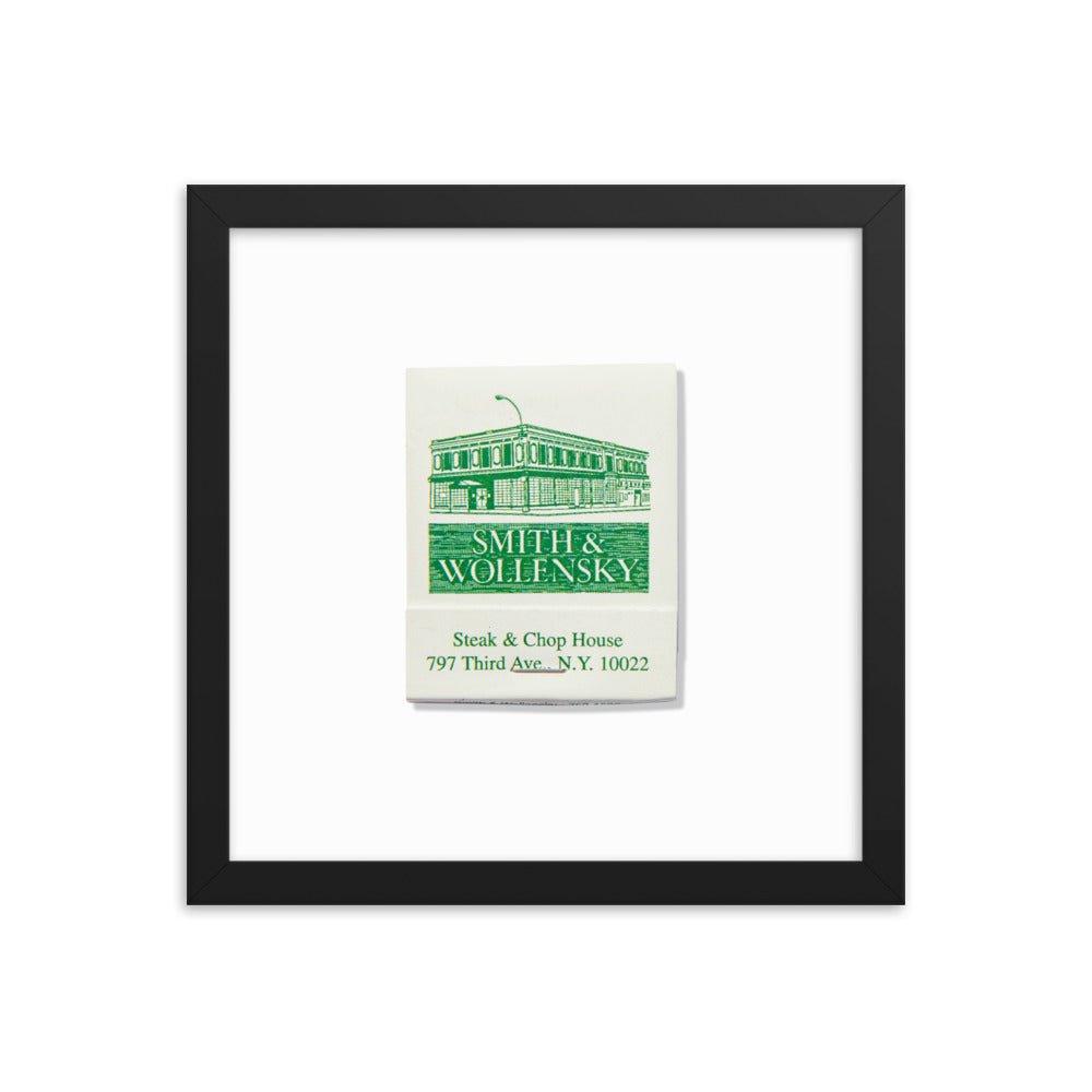 Smith & Wollensky Framed Print - Liza Pruitt