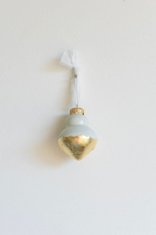 Soft Mistletoe Green Bauble Ornament | 3.5" h - Liza Pruitt