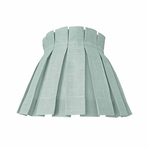 SOLID CLASSIC BOX PLEAT LAMPSHADE | SEAFOAM - Liza Pruitt