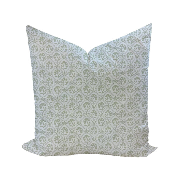 Sophie Pillow Cover in Celadon - Liza Pruitt