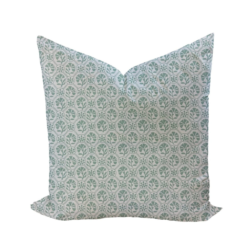Sophie Pillow Cover in Seafoam - Liza Pruitt