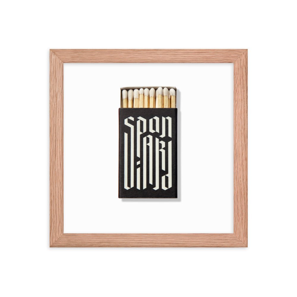 Spaniard Matchbox Framed Print - Liza Pruitt
