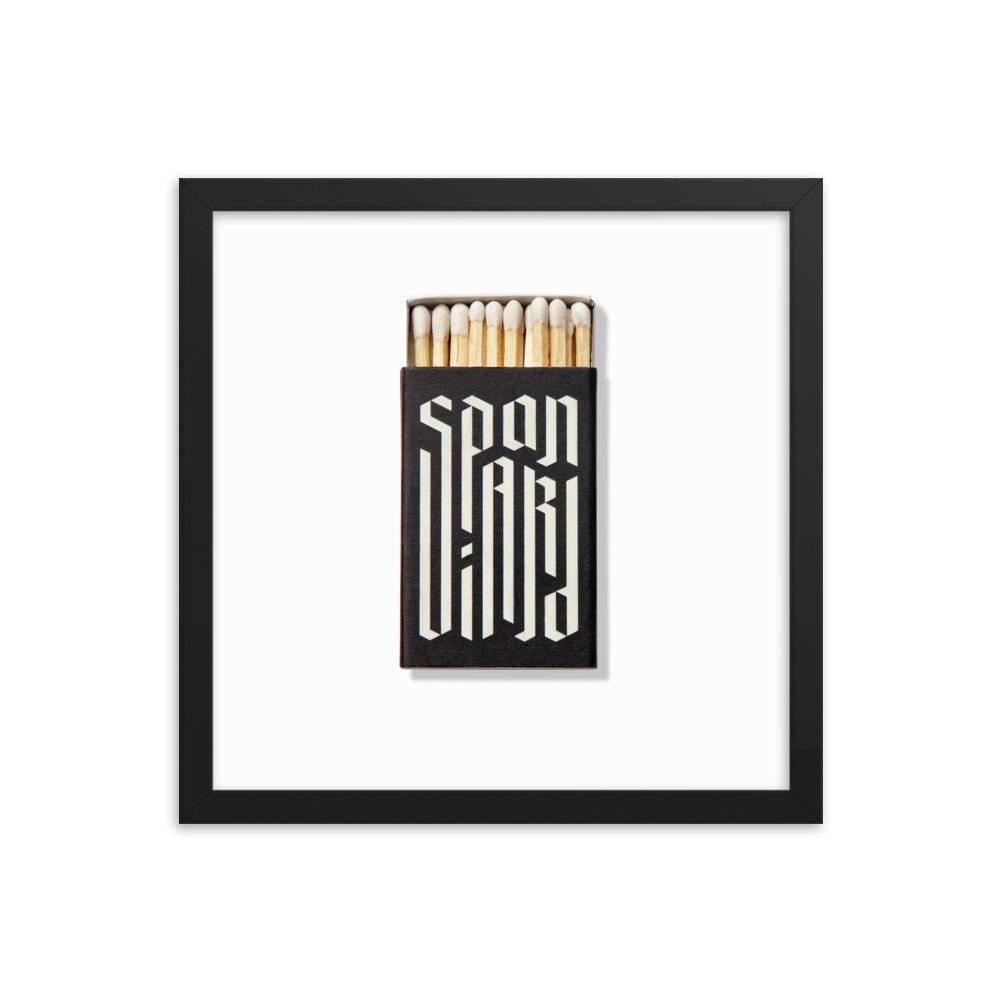 Spaniard Matchbox Framed Print - Liza Pruitt