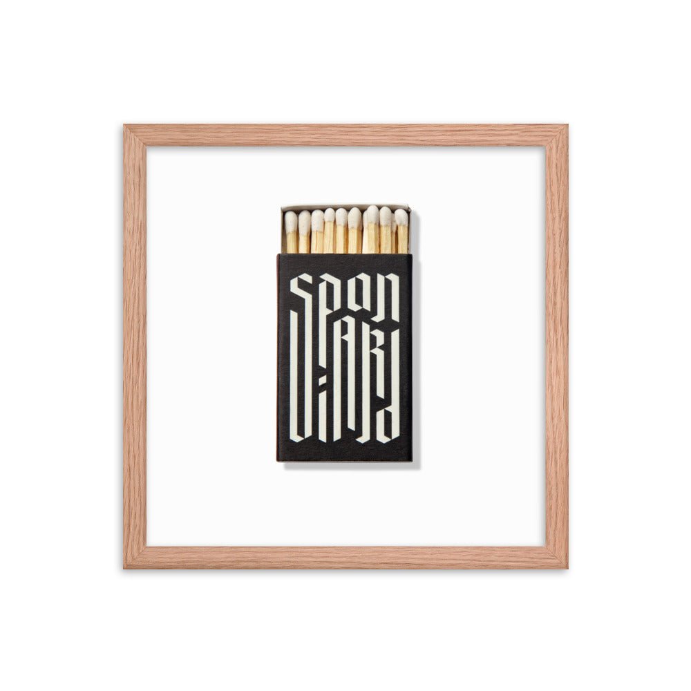 Spaniard Matchbox Framed Print - Liza Pruitt