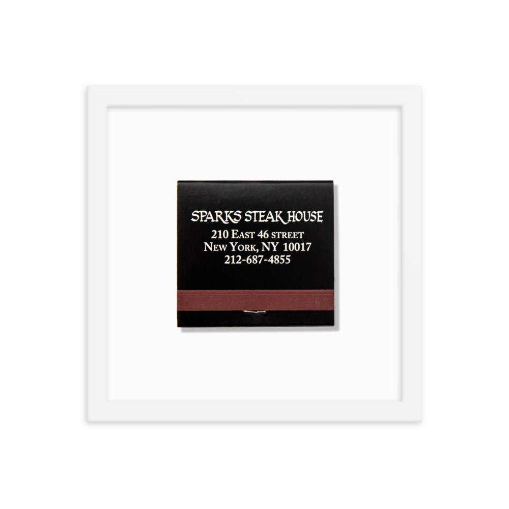 Sparks Steak House Matchbox Framed Print - Liza Pruitt