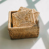 Square Rattan Coaster Set - Liza Pruitt