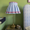 SQUIGGLE CLASSIC BOX PLEAT LAMPSHADE | RED/BLUE - Liza Pruitt