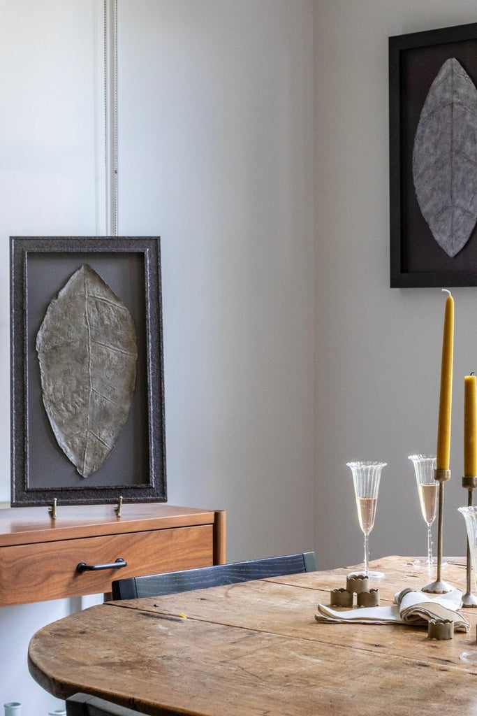 Still Mouse Back Leaf I | 25" h x 14" w | Framed - Liza Pruitt