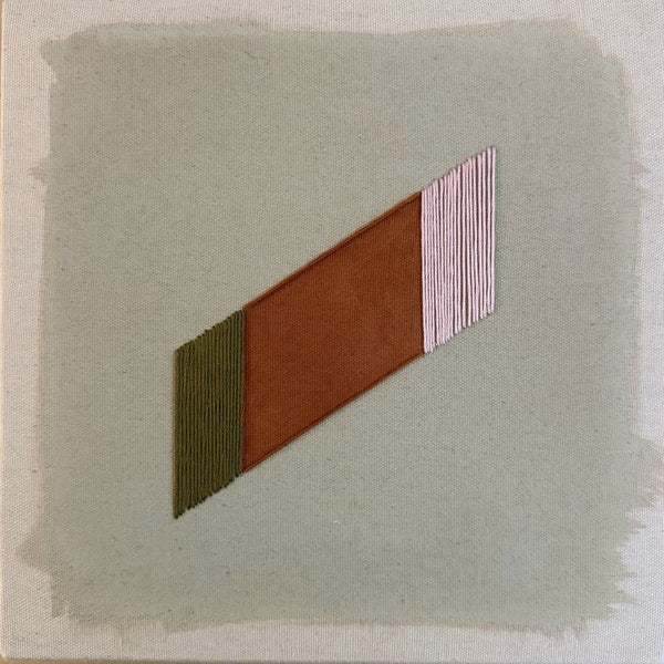 Stone With Olive Band | 10" h x 10" w - Liza Pruitt