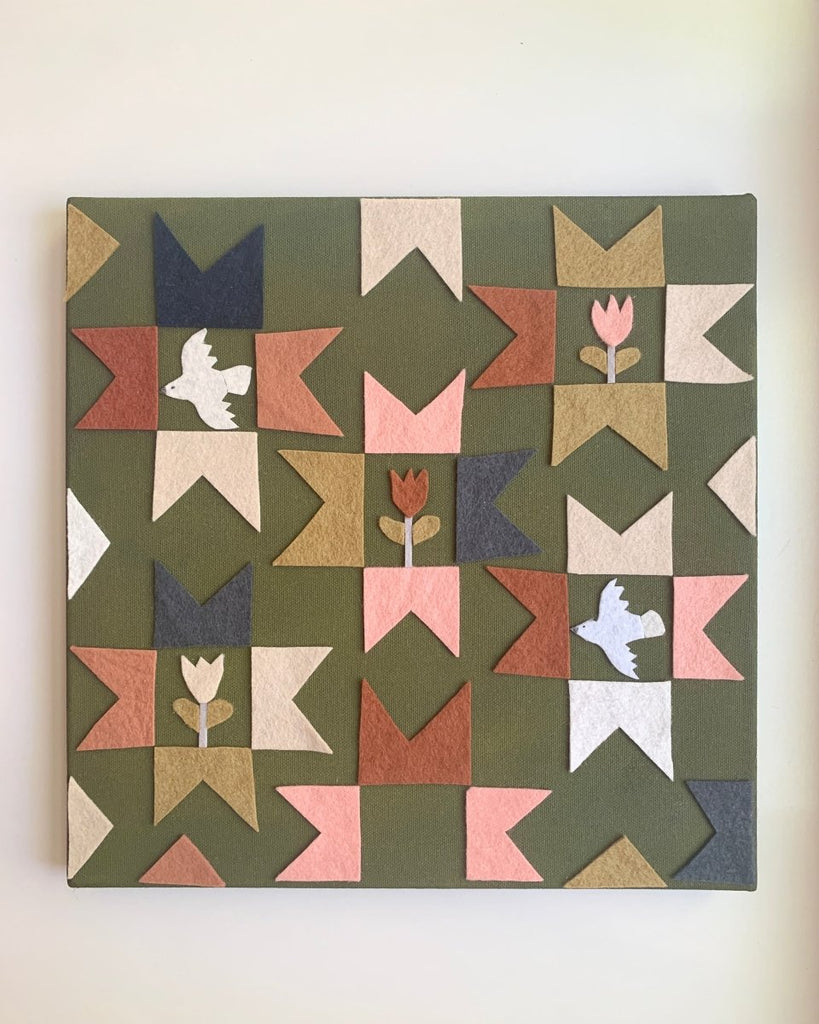 Story Quilt | 12" h x 12" w - Liza Pruitt