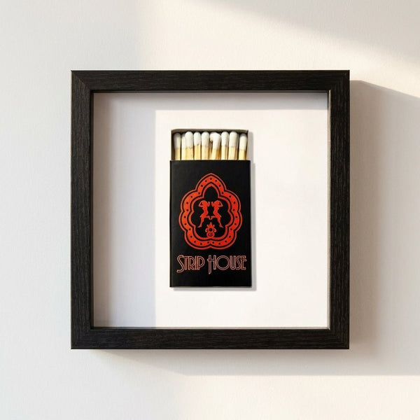 Strip House Matchbox Framed Print - Liza Pruitt