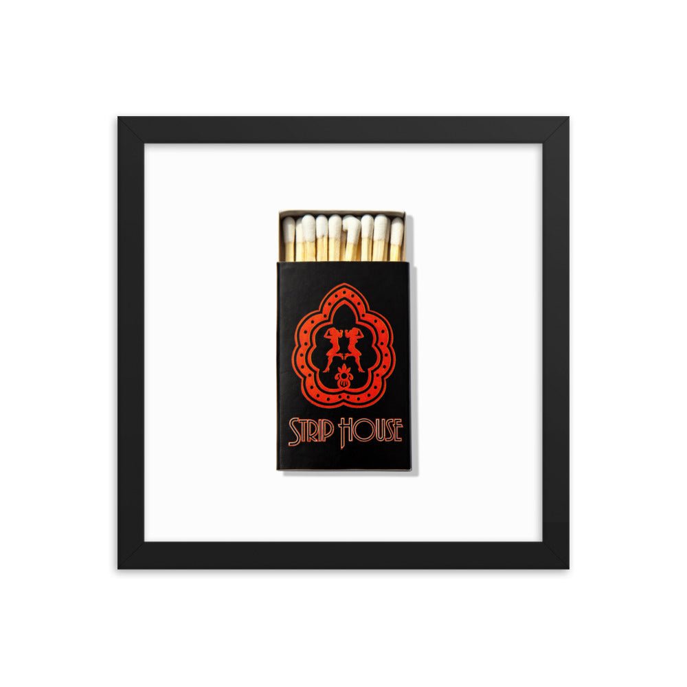 Strip House Matchbox Framed Print - Liza Pruitt