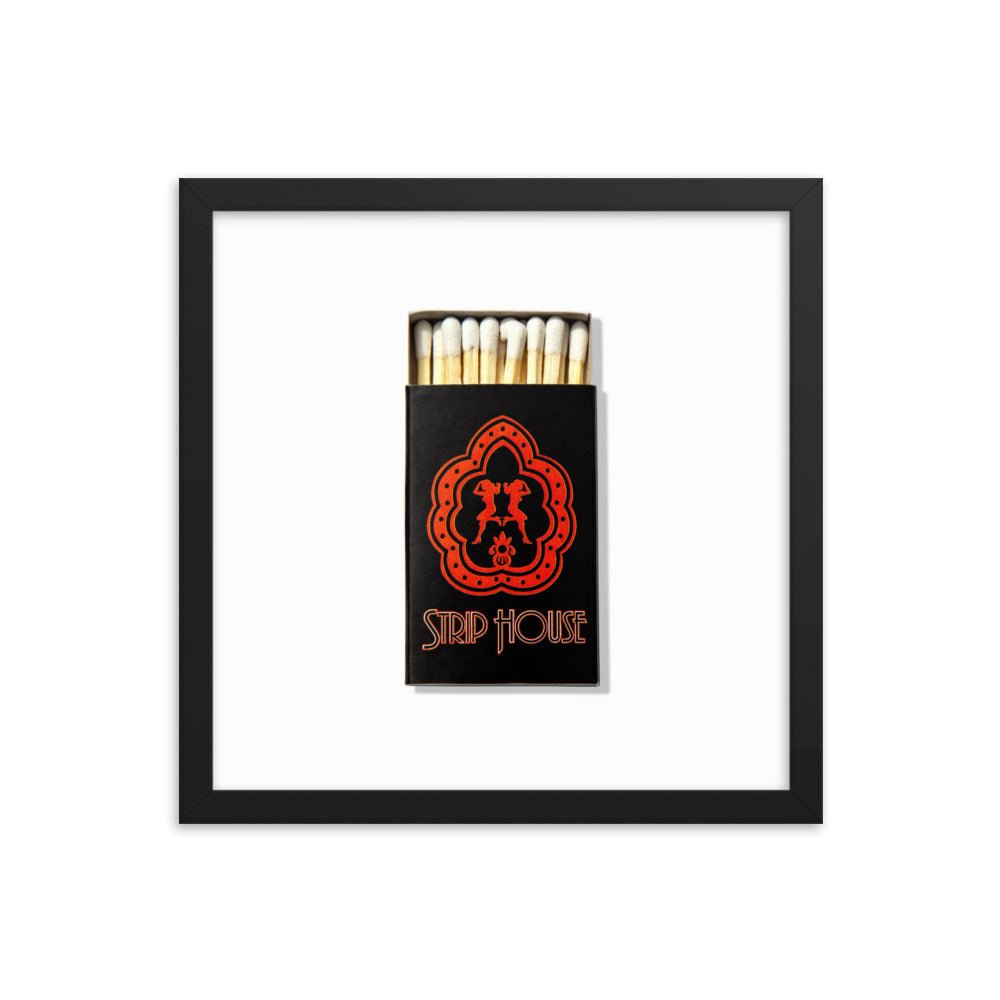 Strip House Matchbox Framed Print - Liza Pruitt