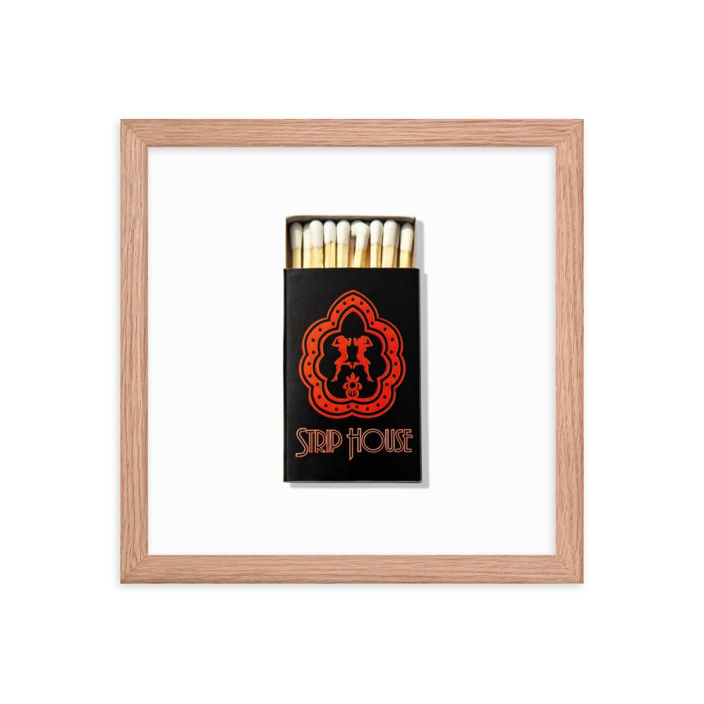 Strip House Matchbox Framed Print - Liza Pruitt