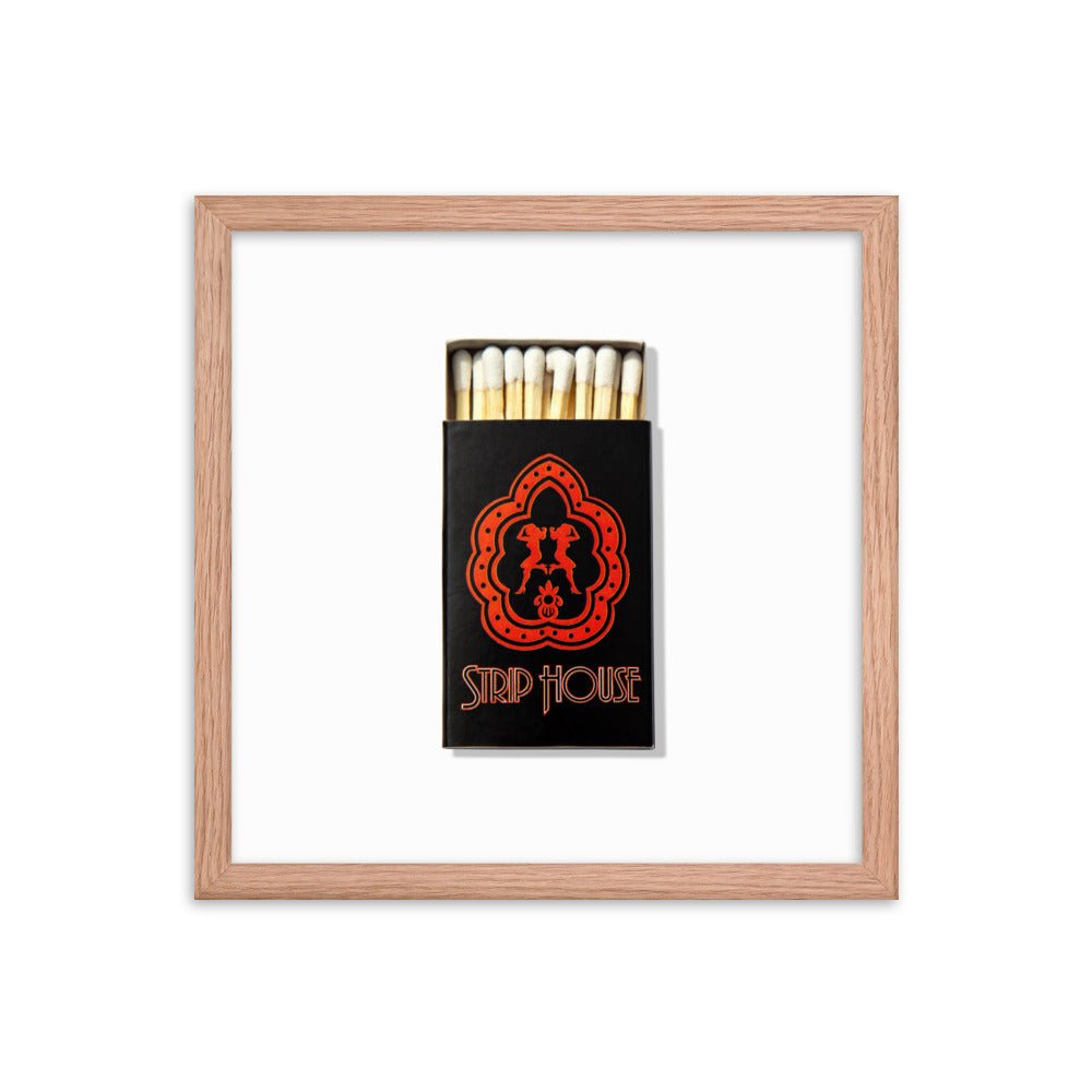 Strip House Matchbox Framed Print - Liza Pruitt