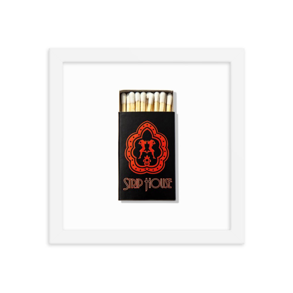 Strip House Matchbox Framed Print - Liza Pruitt