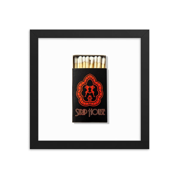 Strip House Matchbox Framed Print - Liza Pruitt
