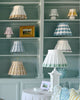 STRIPE CLASSIC BOX PLEAT LAMPSHADE | BLUE - Liza Pruitt