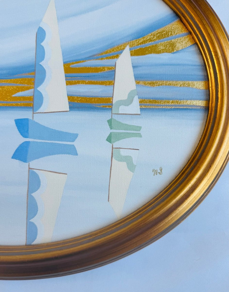 Stripes, Scallops & Squiggles | 14.25" h x 18.25"w | Framed - Liza Pruitt