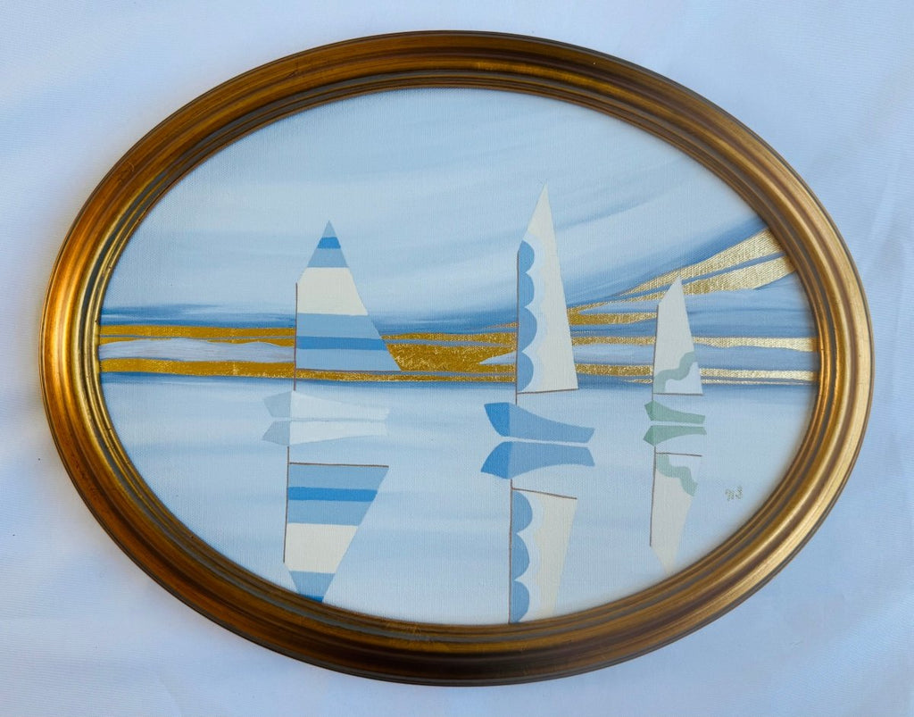 Stripes, Scallops & Squiggles | 14.25" h x 18.25"w | Framed - Liza Pruitt