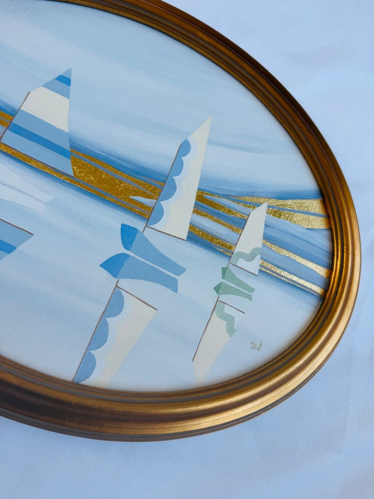 Stripes, Scallops & Squiggles | 14.25" h x 18.25"w | Framed - Liza Pruitt